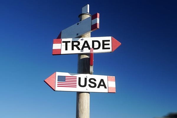 Trade and USA directional signs