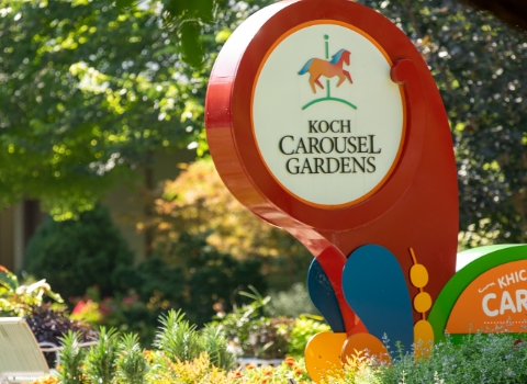 Koch Carousel Gardens sign